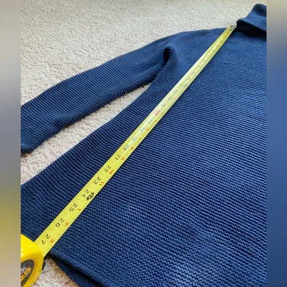 Banana Republic Navy Cowl / Turtleneck Knit Sweater - Size M for Women - Picture 4 of 6